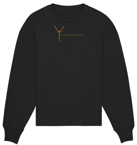Goldprint  black artikel - Organic Oversize Sweatshirt